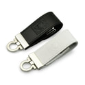 White Leather Key Chain USB