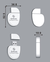 A 3D drawing of a pacemaker usb 